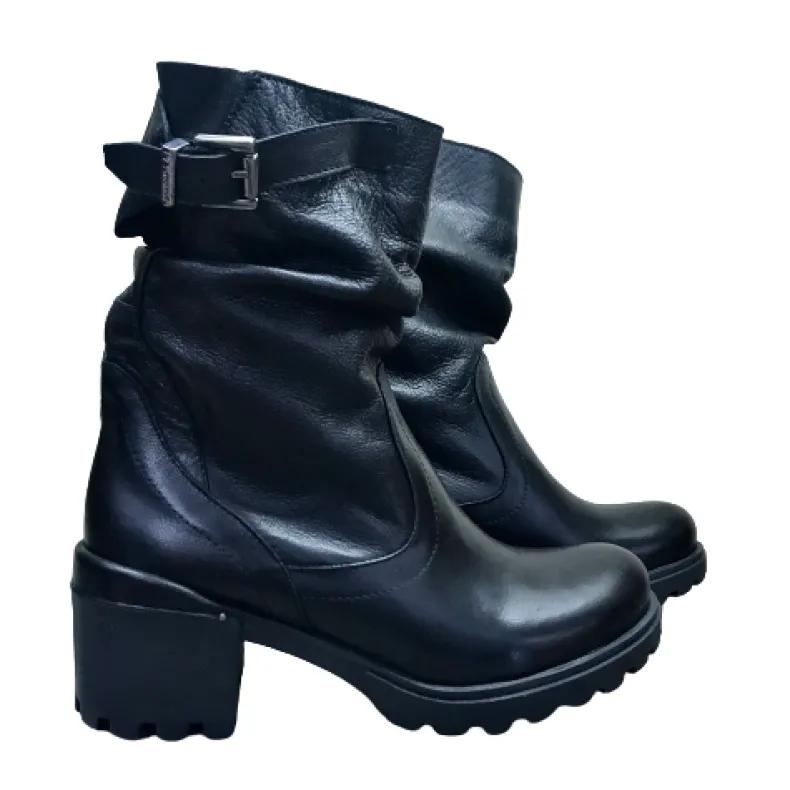 Ankle Boot With Heel And Buckle