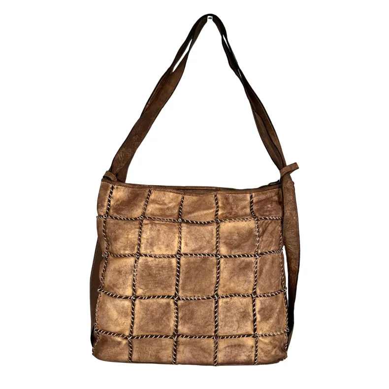 Asia – Bag / Backpack In Bronzed Washed Leather