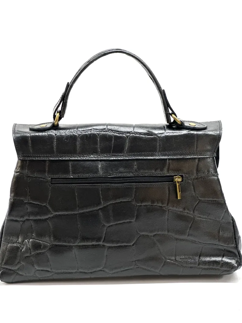 Betty – Crocodile Leather Postman