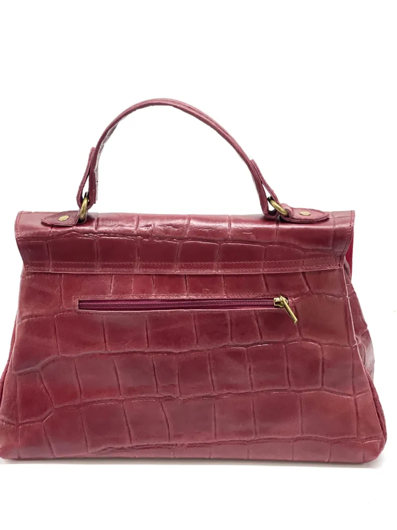 Betty – Crocodile Leather Postman
