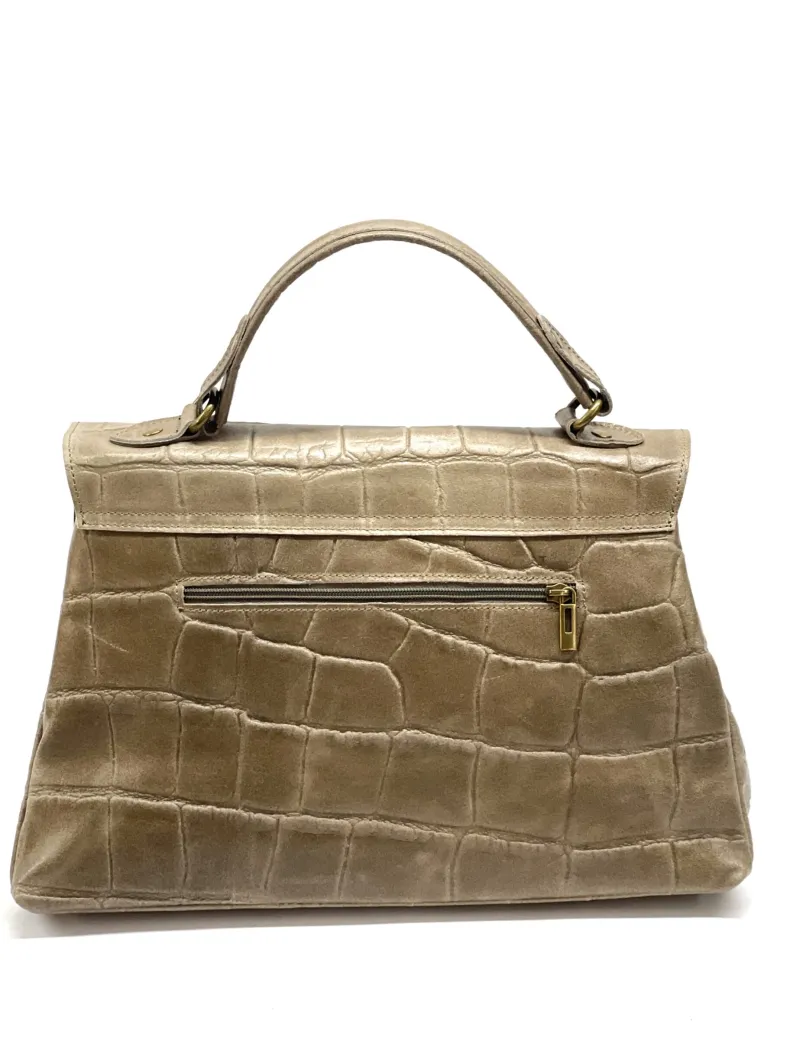 Betty – Crocodile Leather Postman