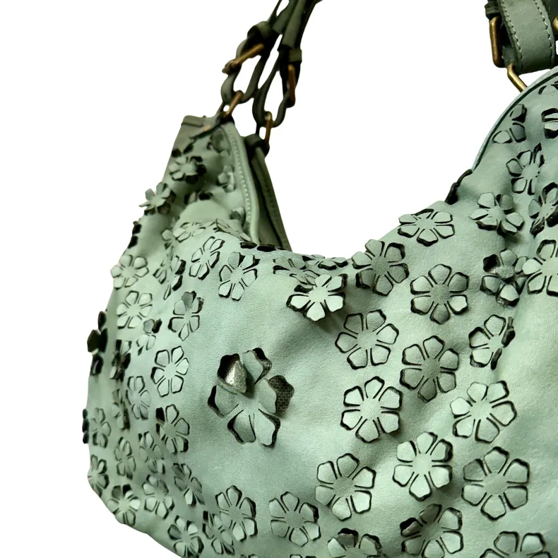 Big Lilac – Leather With Lasered Flowers