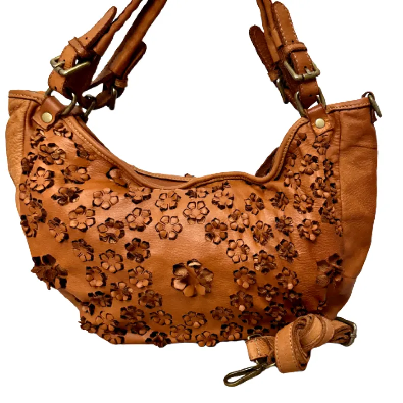 Big Lilac – Leather With Lasered Flowers