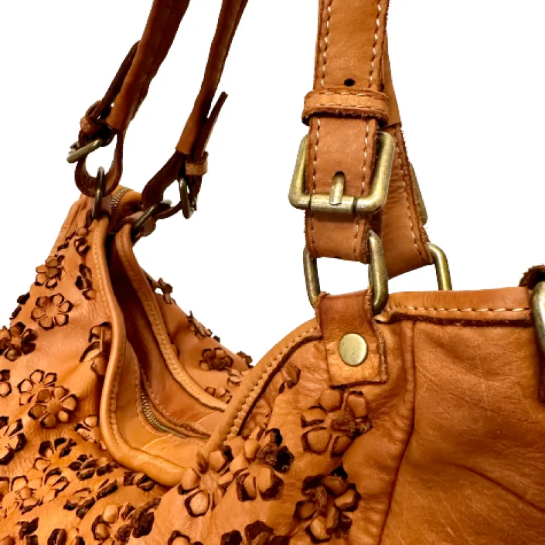 Big Lilac – Leather With Lasered Flowers