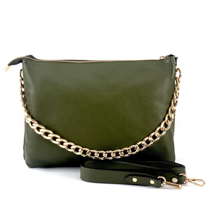 Big Pearl – Clutch With Three Compartments And Chain