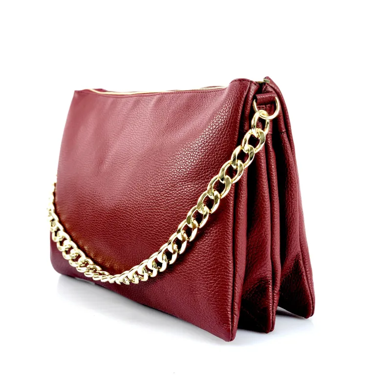 Big Pearl – Clutch With Three Compartments And Chain