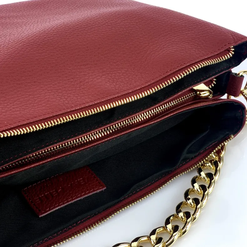 Big Pearl – Clutch With Three Compartments And Chain