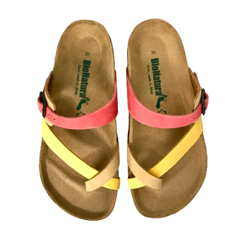 Bionatura Leather Flip Flops Mod.Multi New