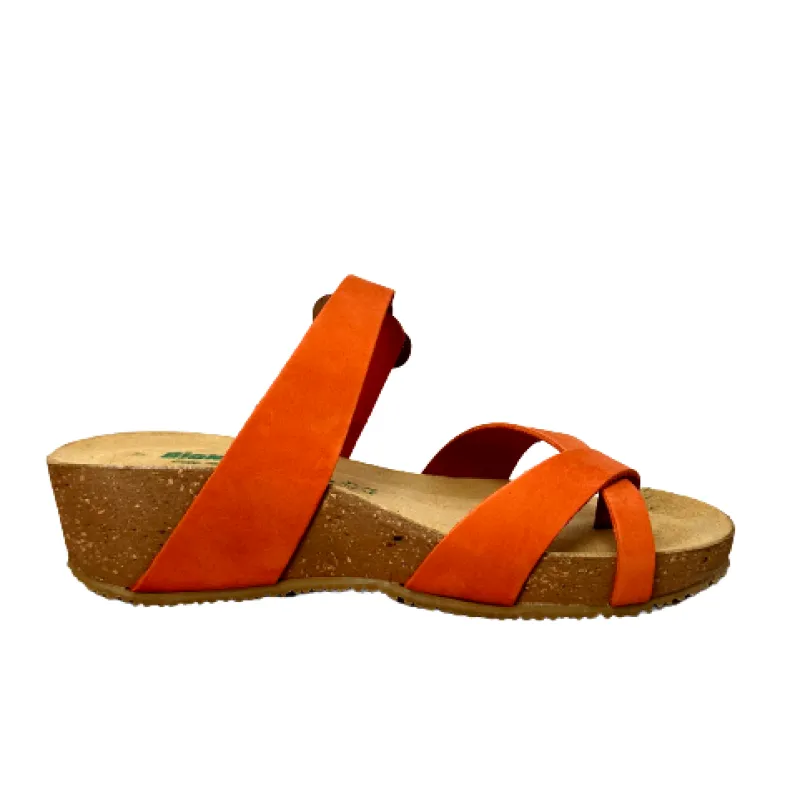 Bionatura Orange Nubuck Thong Slipper