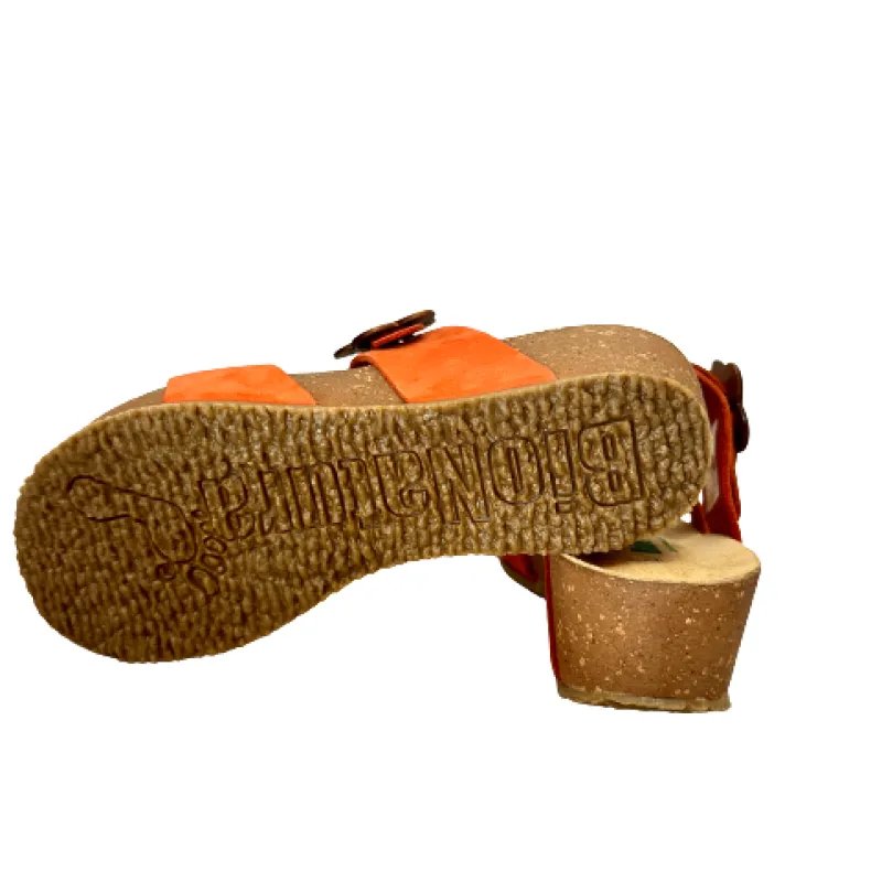Bionatura Orange Nubuck Thong Slipper