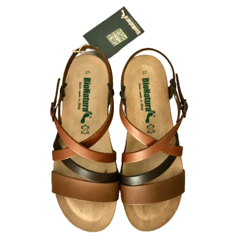 Bionatura Sandal In Brandy Leather