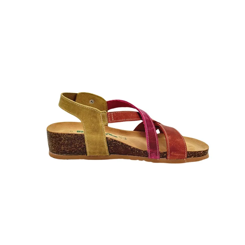 Bionatura Sandal In Multicolor Oiled Leather 2408