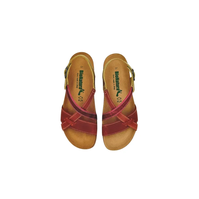 Bionatura Sandal In Multicolor Oiled Leather 2408