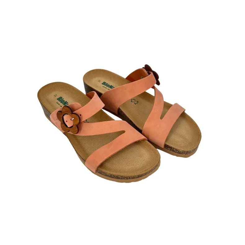 Bionatura Slipper In Peach Nubuck