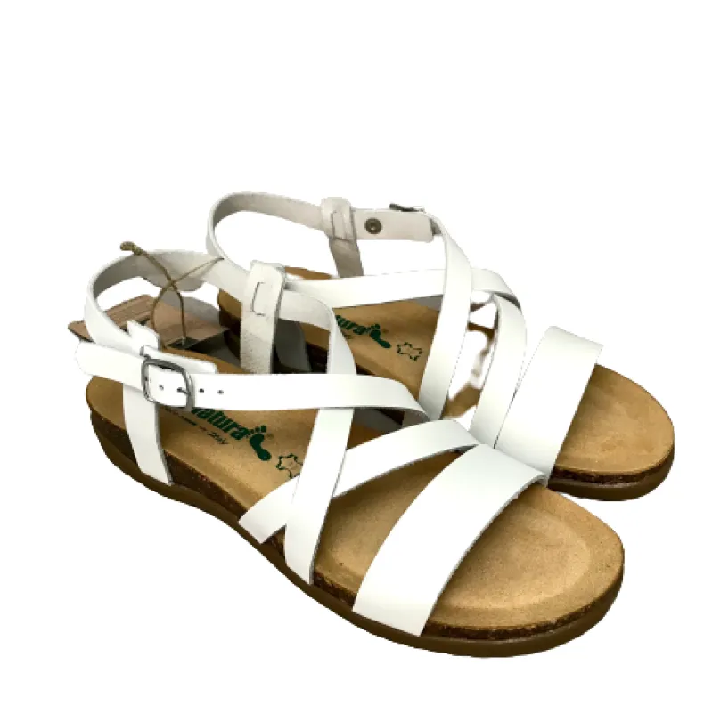 Bionatura White Leather Sandal
