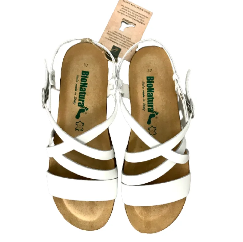 Bionatura White Leather Sandal