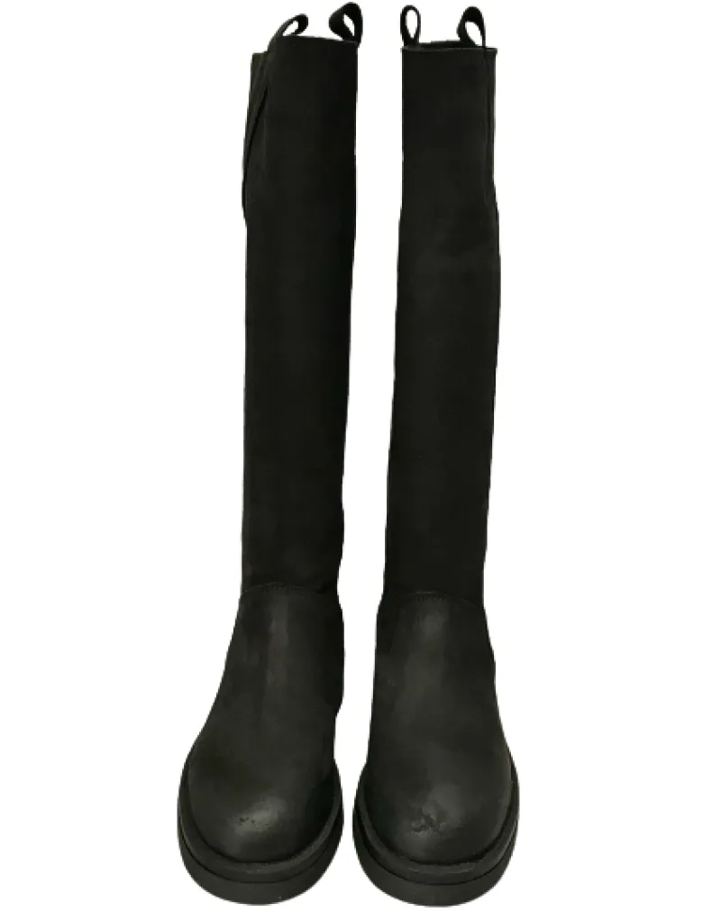 Black Greased Artisan Boot