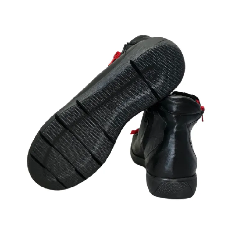 Black Leather Sneaker