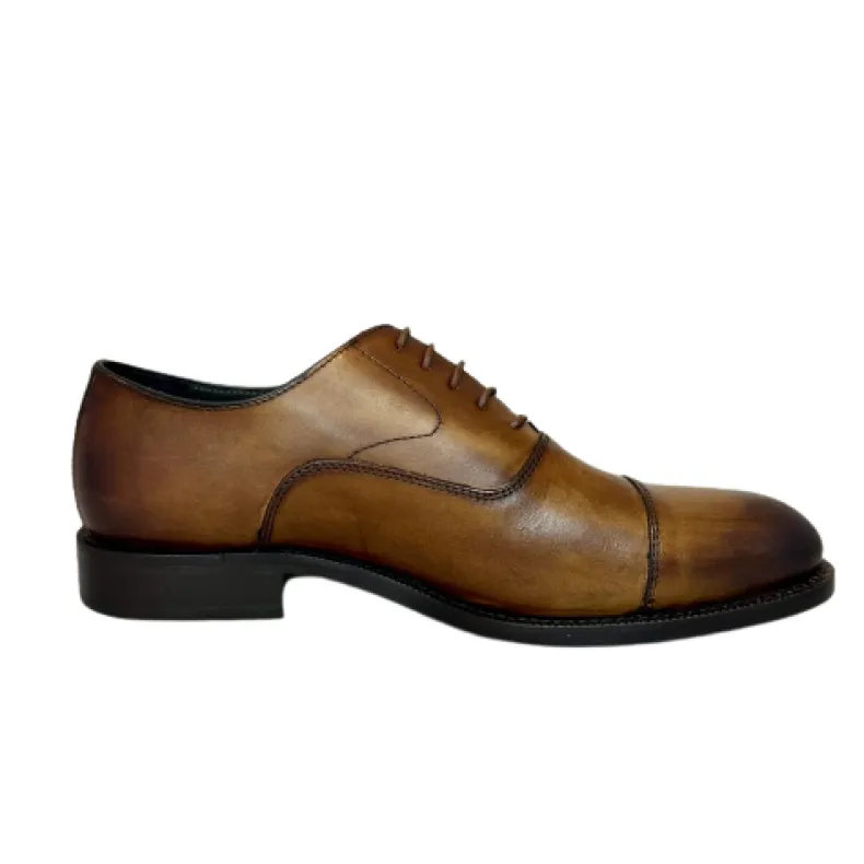 Brown Hand-stitched Shaded Brogues Blake