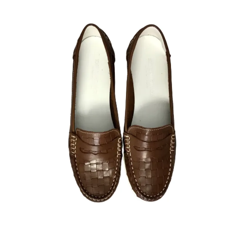 Brown Woven Moccasin