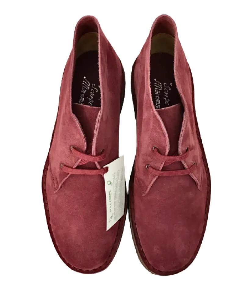 Burgundy Handmade Ankle Boot