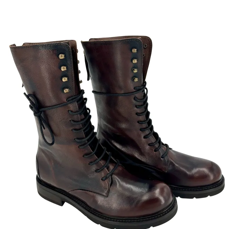 Camarri 1916 Dark Brown Dipped Leather High Amphibian