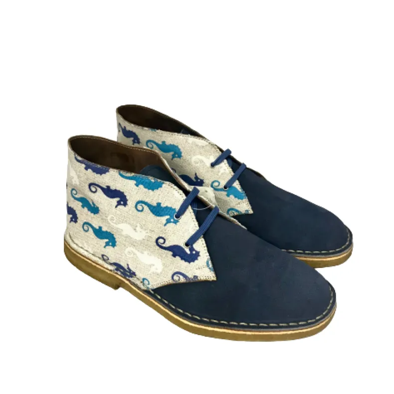 Cavallucci Artisan Ankle Boot / Cobalt Suede