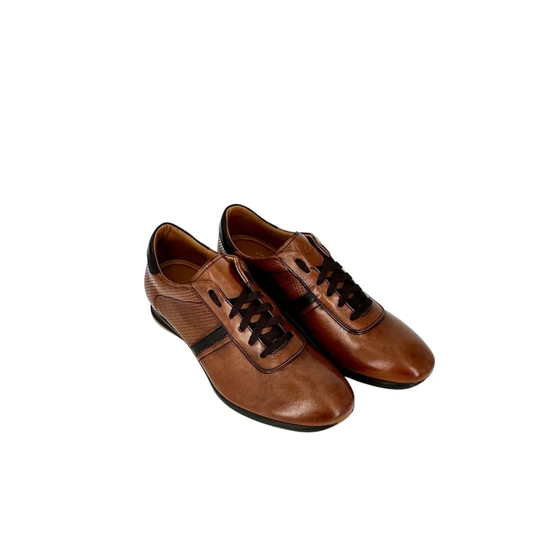 Cognac And Chocolate Sneakers