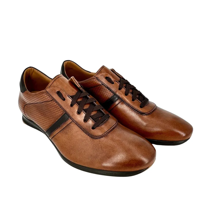 Cognac And Chocolate Sneakers