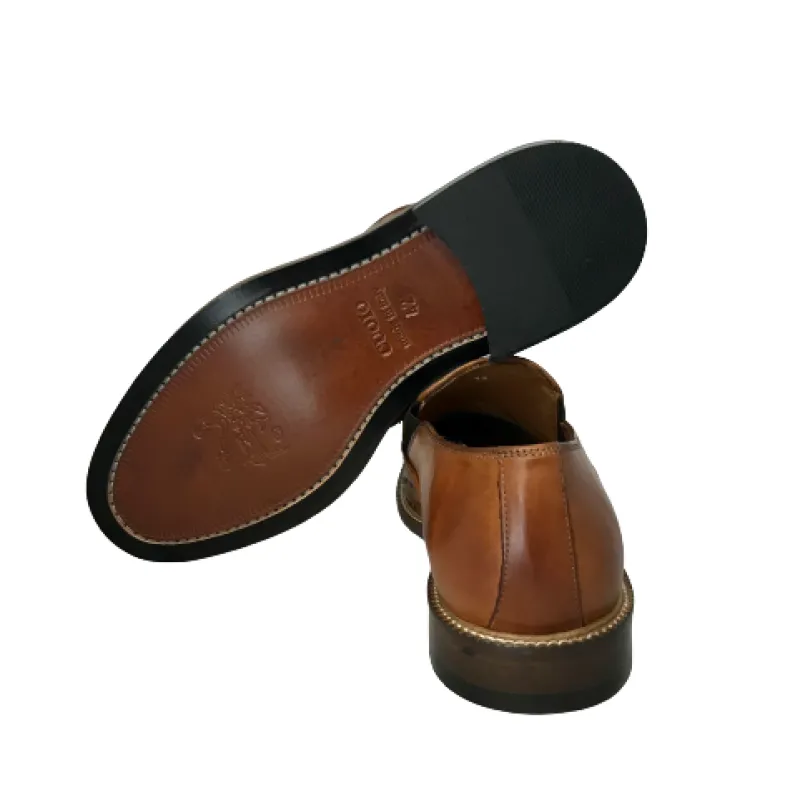 Cognac Woven Loafer