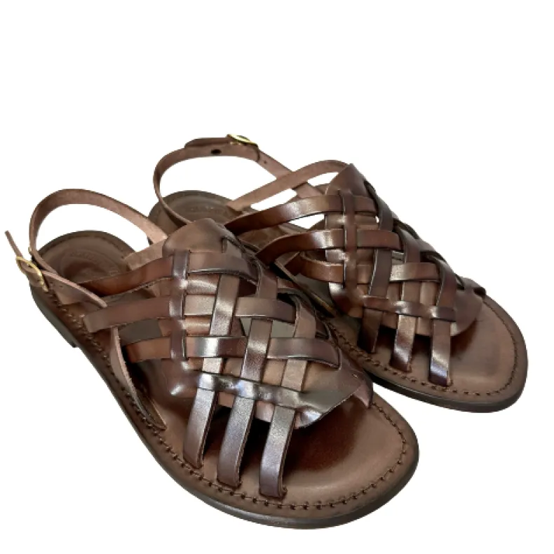 Dark Brown Leather Sandal Mod. 9911