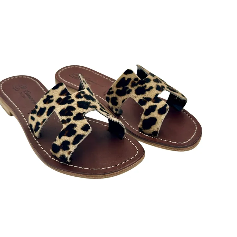 Elena – Leopard Leather And Ponyskin Slipper Mod. Hermès
