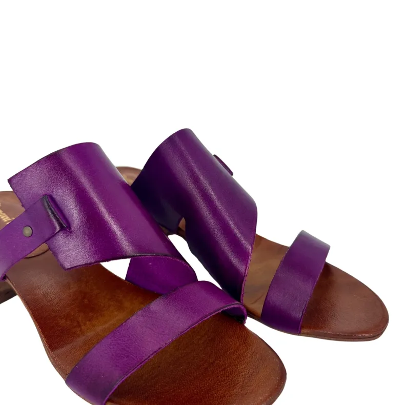 Fuchsia Dipped Leather Slipper