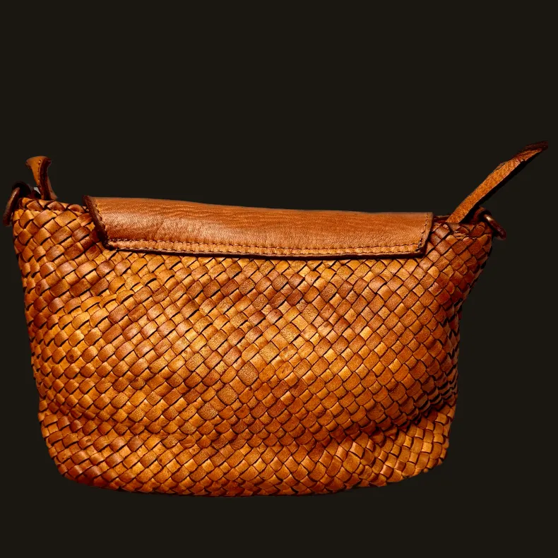 Gemma - Woven Leather Shoulder Strap