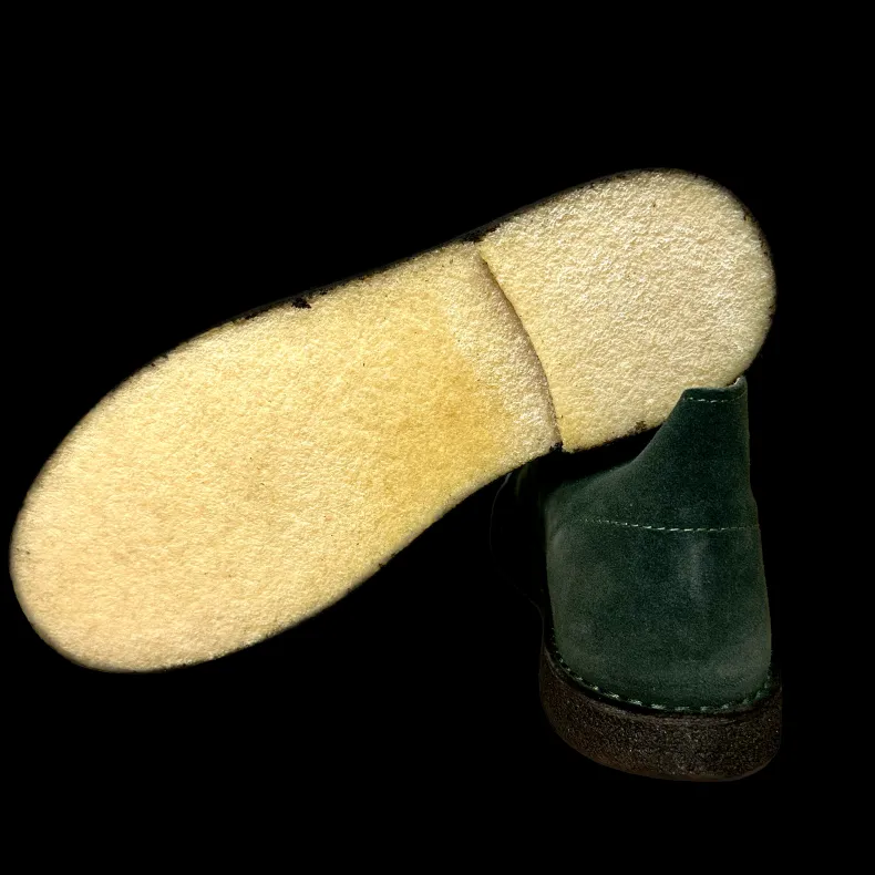 Green Handmade Ankle Boot With Leather Interior