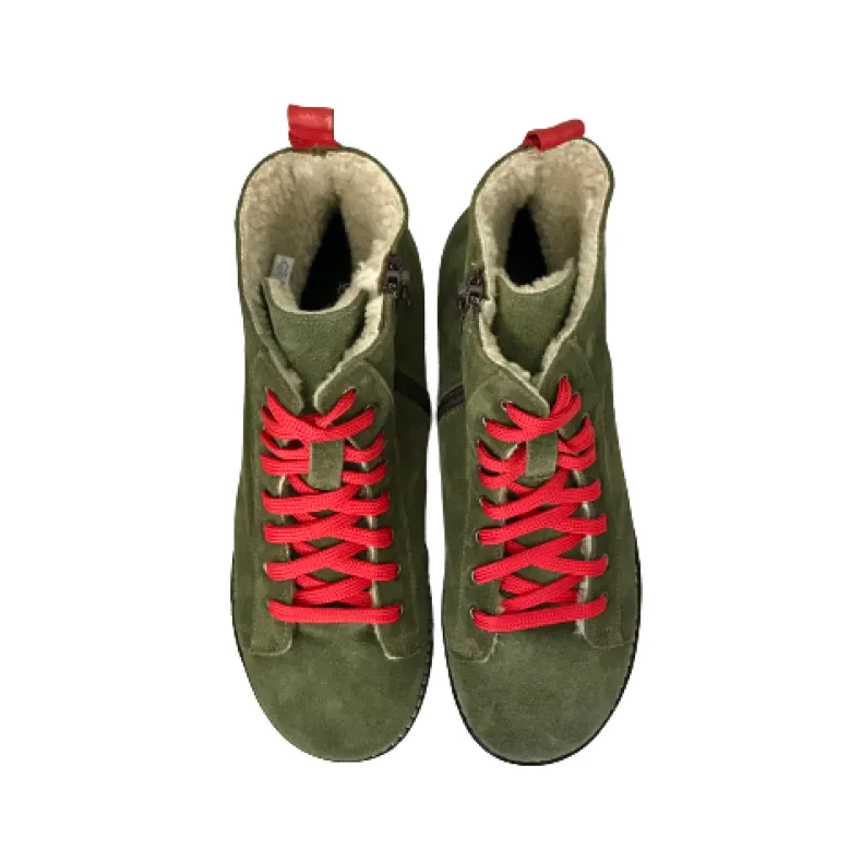 Green Suede Sneakers