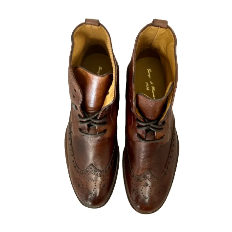 Handcrafted Amphibian In Brown Dipped Buffalo