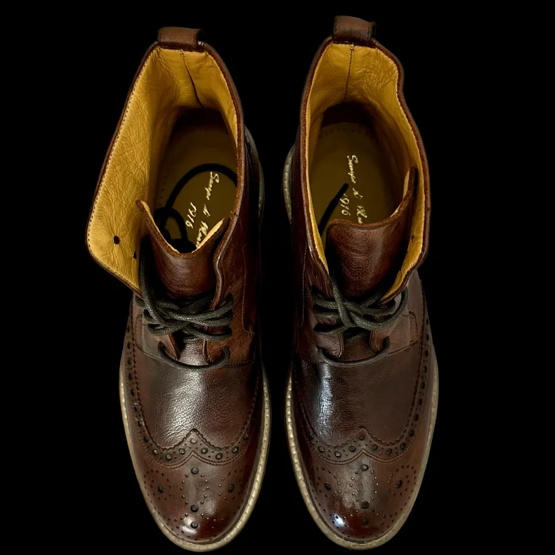 Handcrafted Amphibian In Brown Dipped Buffalo