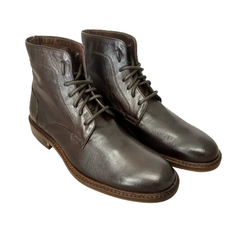 Handcrafted Amphibian In Dark Brown Buffalo