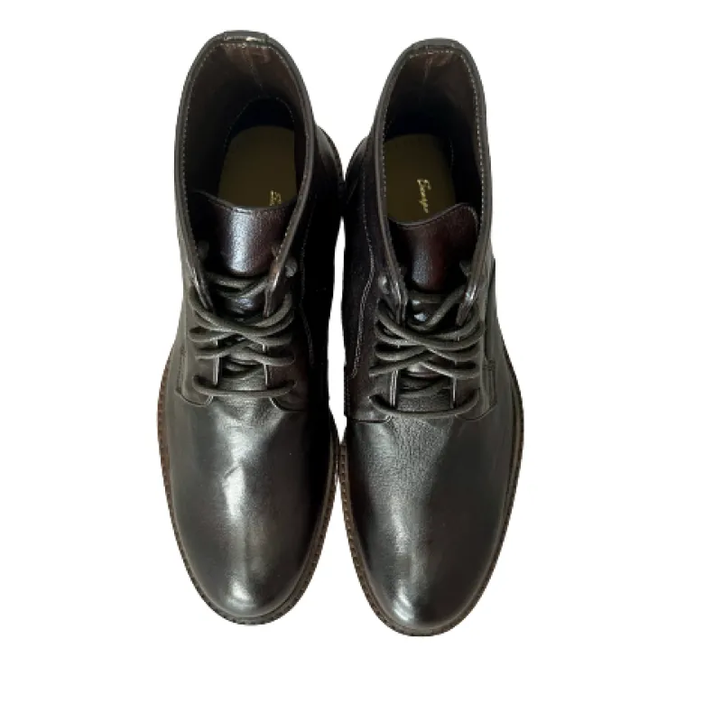 Handcrafted Amphibian In Dark Brown Buffalo