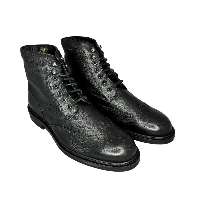 Handcrafted Amphibian With Black Blake Stitched Lamb Fur