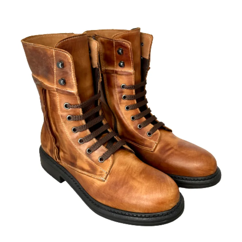 Handcrafted Amphibian Brushed Leather