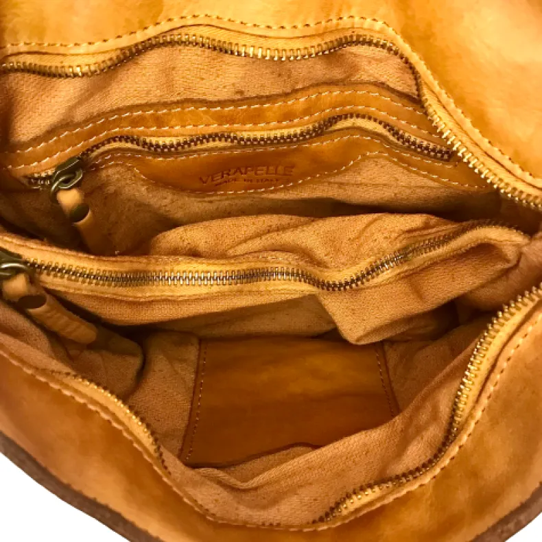 Handcrafted Backpack In Woven Leather