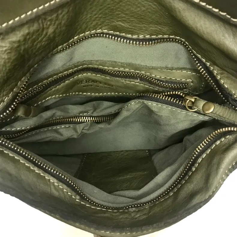 Handcrafted Backpack In Woven Leather