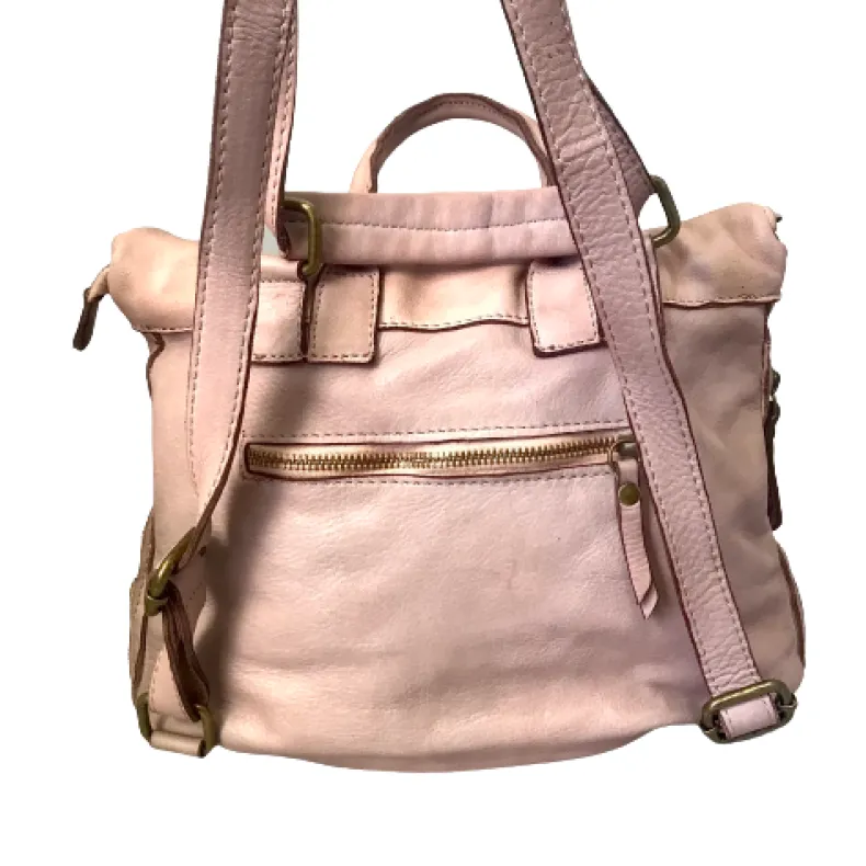 Handcrafted Backpack In Woven Leather