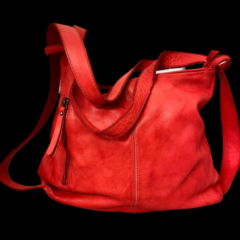 Handcrafted Bag / Backpack In Smooth Washed Leather