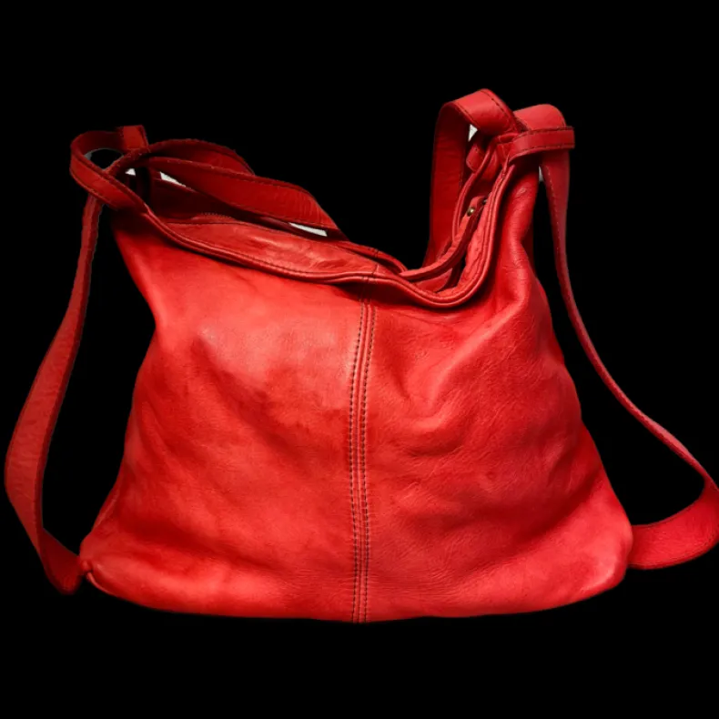 Handcrafted Bag / Backpack In Smooth Washed Leather