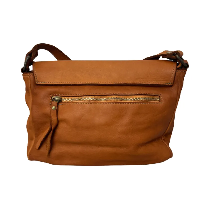 Handcrafted Bag In Smooth Washed Leather
