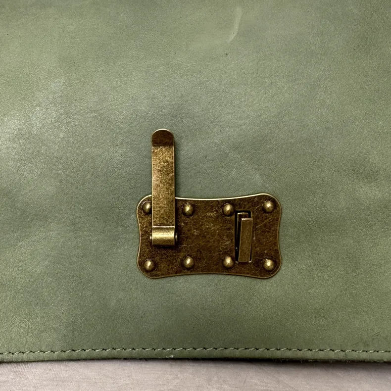 Handcrafted Bag In Smooth Washed Leather