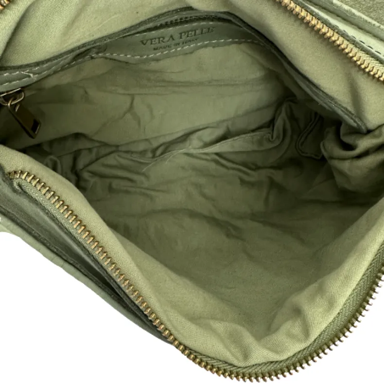 Handcrafted Bag In Smooth Washed Leather